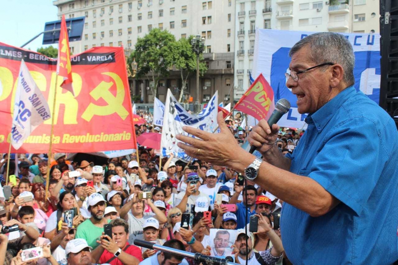 "El dinero del FMI se utilizó para la fuga  de capitales  y para los amigos del macrismo...", Juan Carlos Alderete.