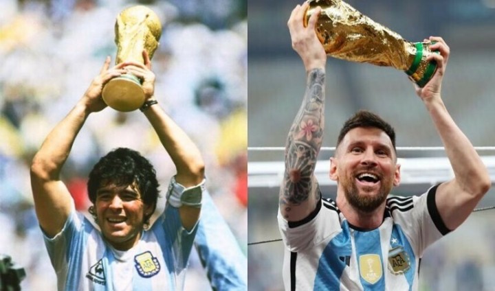 Messi: "Me hubiese gustado que Diego me entregue la Copa del Mundo"