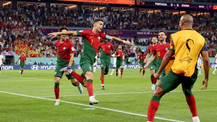Portugal venció a Ghana de la mano de Cristiano Ronaldo y lidera el Grupo H