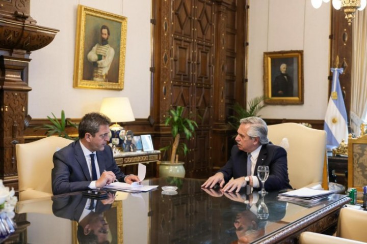 Alberto Fernández se reunió con Sergio Massa en Casa Rosada